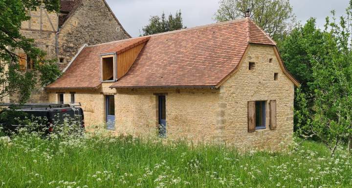 Pose toiture en bois Mercuès