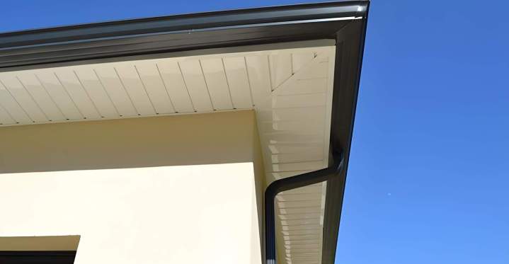 Pose gouttières en alu Mercuès